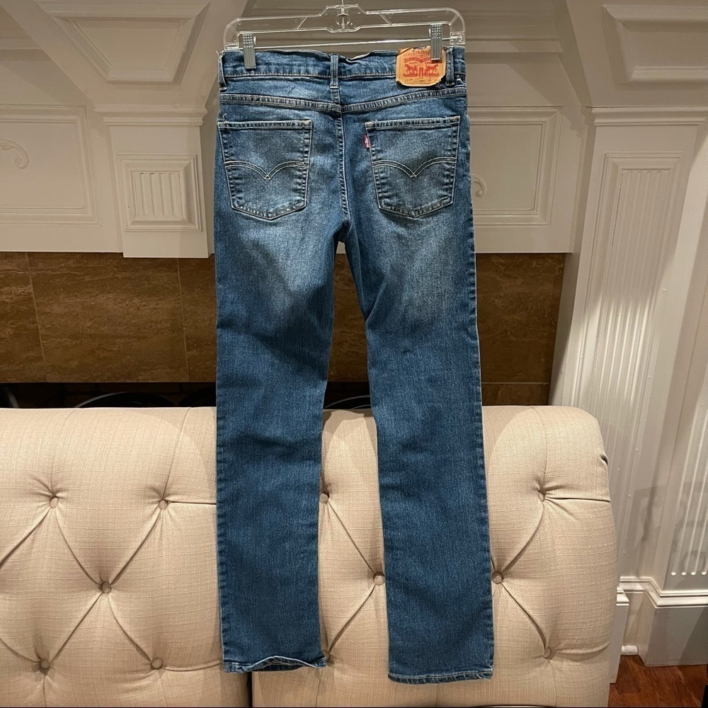 Levis 511 Medium Wash 511 Straight Teens Denim Blue Jeans 18 Regular Size 29x29 - Picture 2 of 12